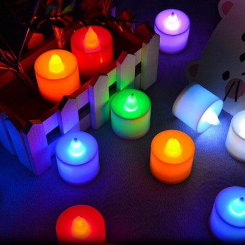 Romantic Polypropylene Plastic 6 Colors Candle Shape