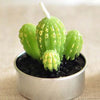 Artificial Green Plants Candle Decoration Cactus Candles